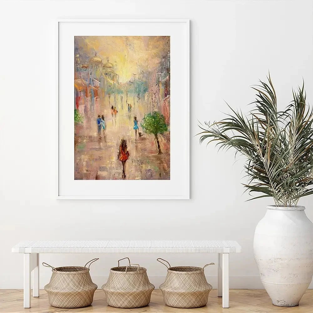 Taking A Walk Framed Art Print Taking A Walk Framed Art Print wall art product Boyan Dimitrov / Shutterstock