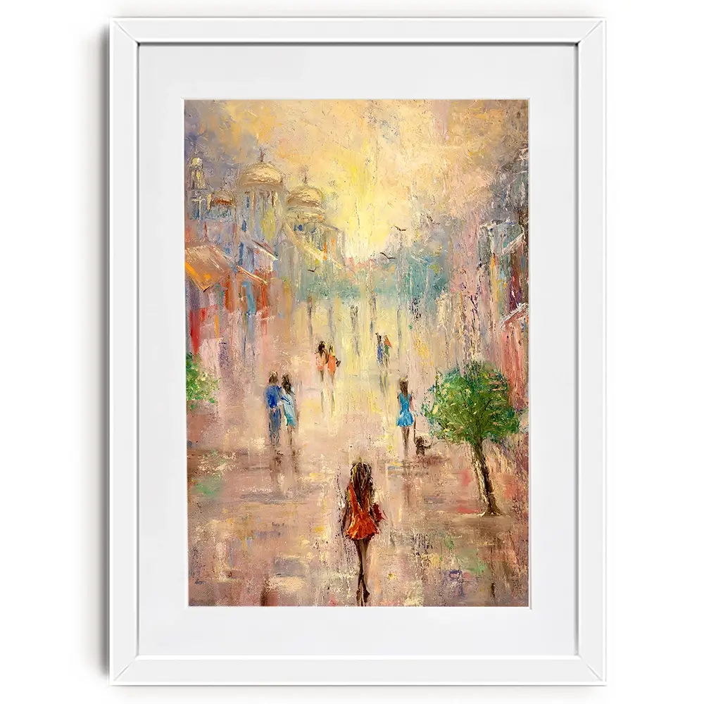 Taking A Walk Framed Art Print Taking A Walk Framed Art Print wall art product Boyan Dimitrov / Shutterstock