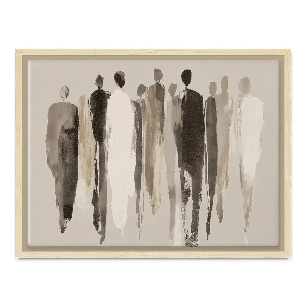 Tall Figure Procession Canvas Print Tall Figure Procession Canvas Print wall art product Chromatic Storm Studio