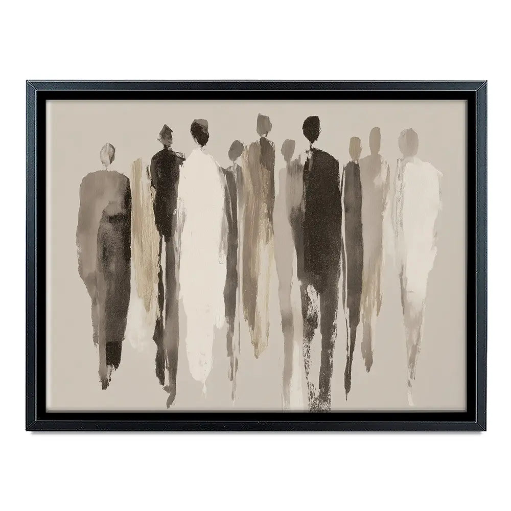 Tall Figure Procession Canvas Print Tall Figure Procession Canvas Print wall art product Chromatic Storm Studio