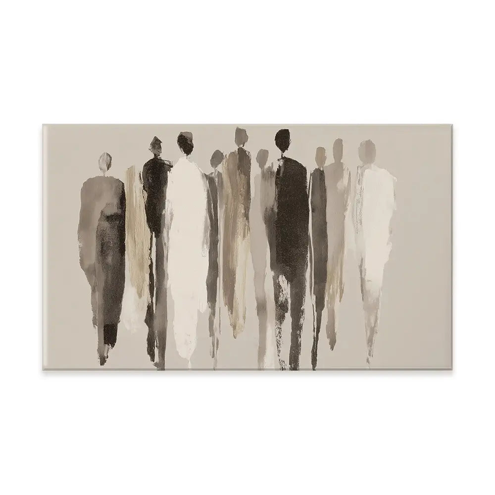 Tall Figure Procession Canvas Print Tall Figure Procession Canvas Print wall art product Chromatic Storm Studio