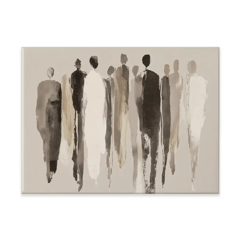 Tall Figure Procession Canvas Print Tall Figure Procession Canvas Print wall art product Chromatic Storm Studio
