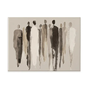 Tall Figure Procession Canvas Print Tall Figure Procession Canvas Print wall art product Chromatic Storm Studio