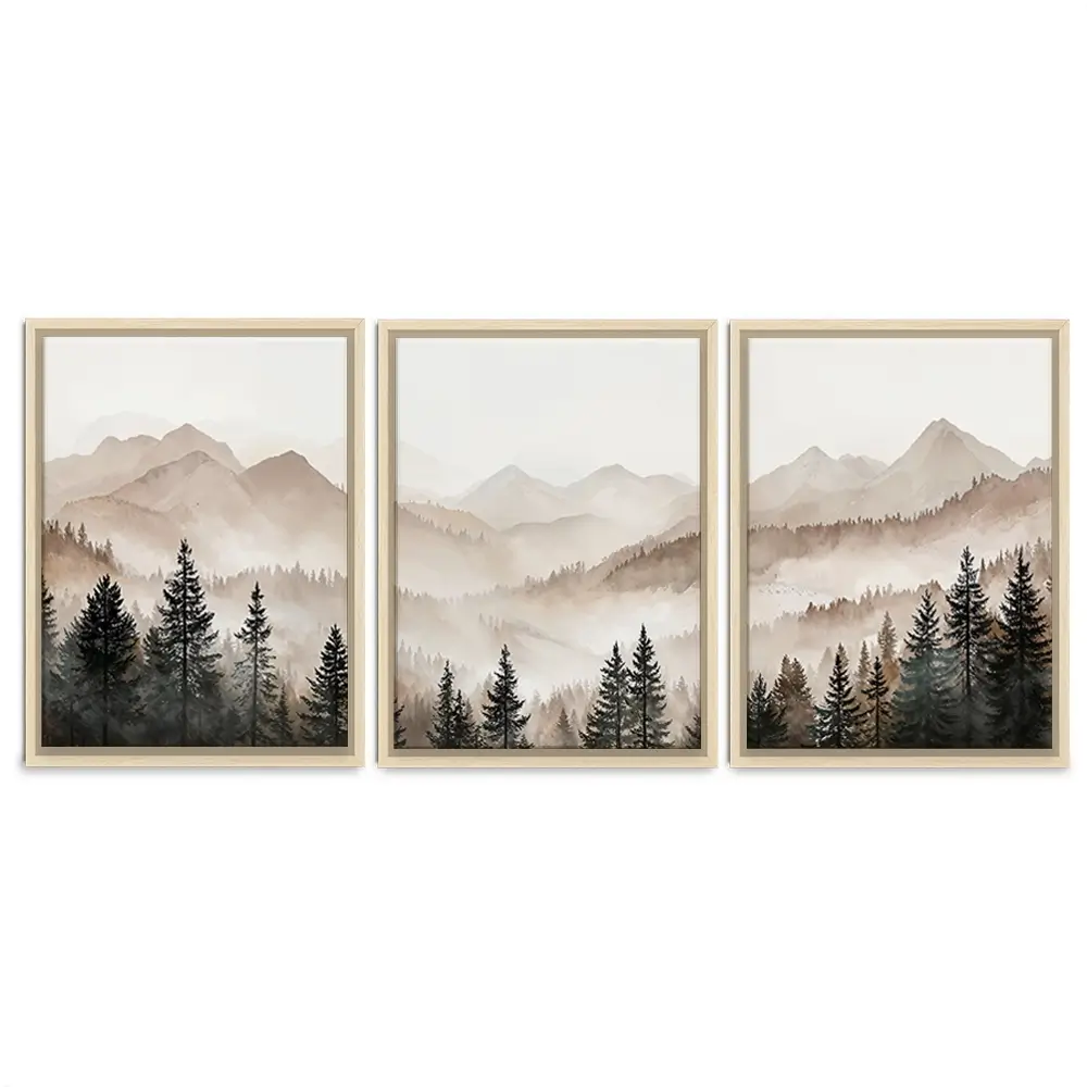 Tall Trees Trio Canvas Print Tall Trees Trio Canvas Print wall art product IAmHomeStudio
