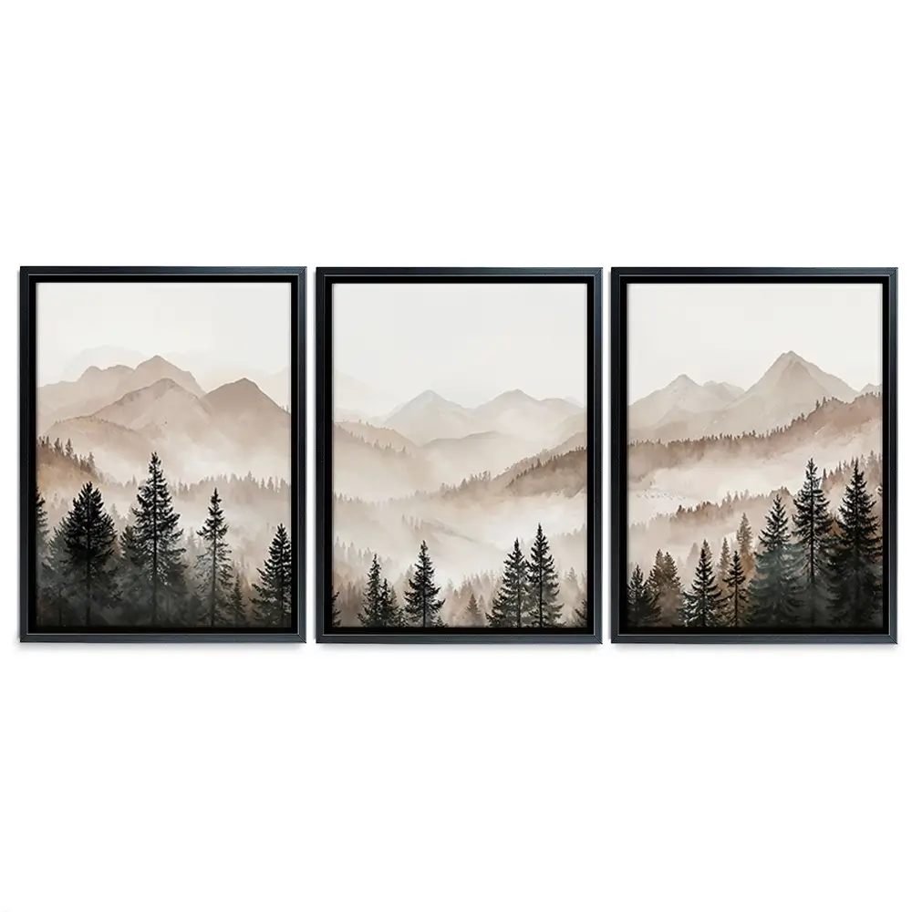 Tall Trees Trio Canvas Print Tall Trees Trio Canvas Print wall art product IAmHomeStudio