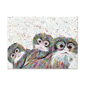 Tamarin Monkeys Canvas Print Tamarin Monkeys Canvas Print wall art product Emma LC Art