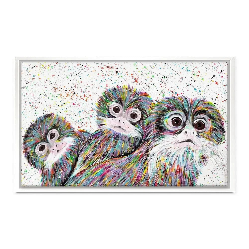 Tamarin Monkeys Canvas Print Tamarin Monkeys Canvas Print wall art product Emma LC Art