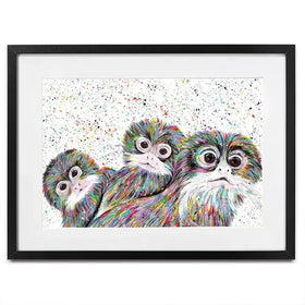 Tamarin Monkeys Framed Art Print Tamarin Monkeys Framed Art Print wall art product Emma LC Art