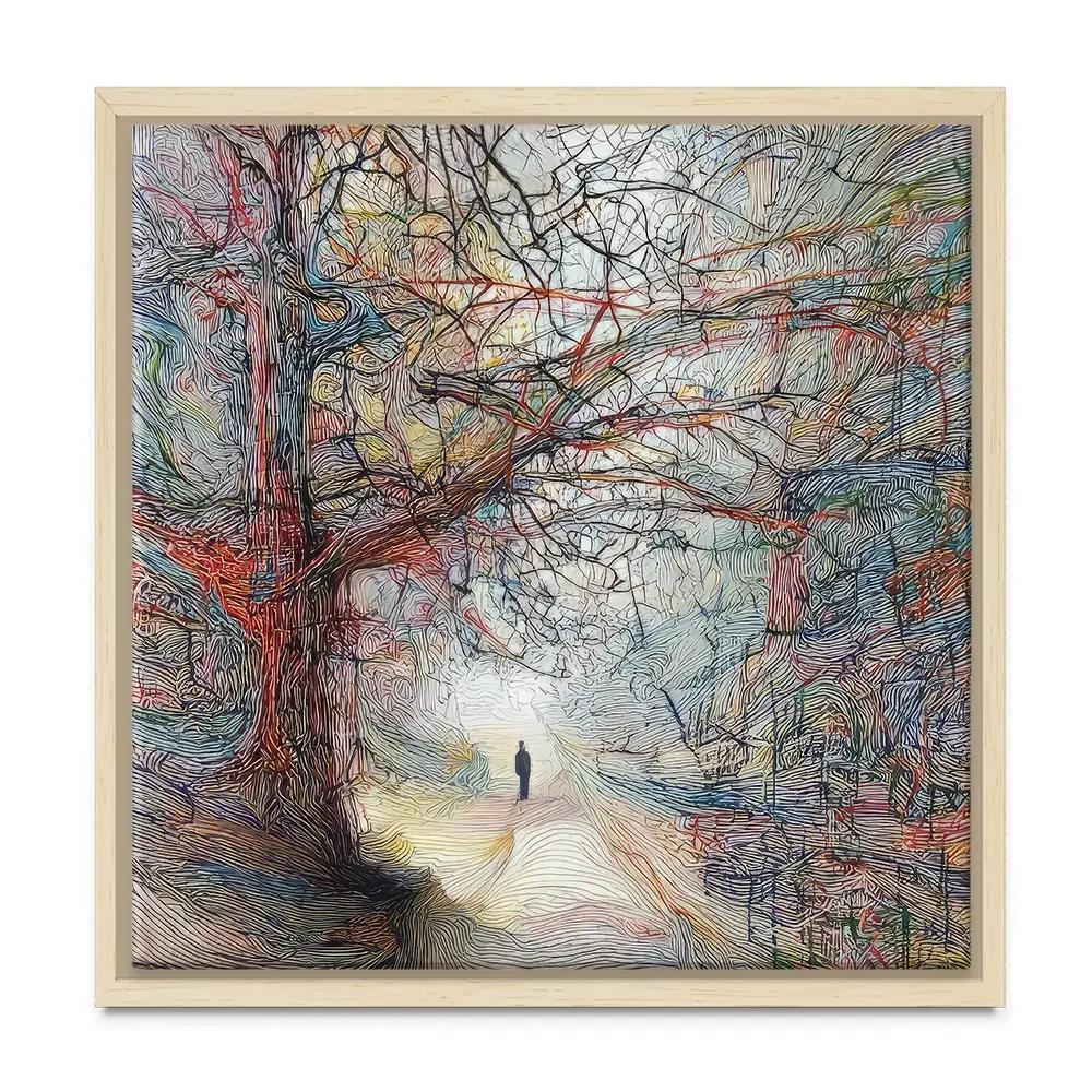 Tangled Forest Square Canvas Print Tangled Forest Square Canvas Print wall art product David Alexander Elder