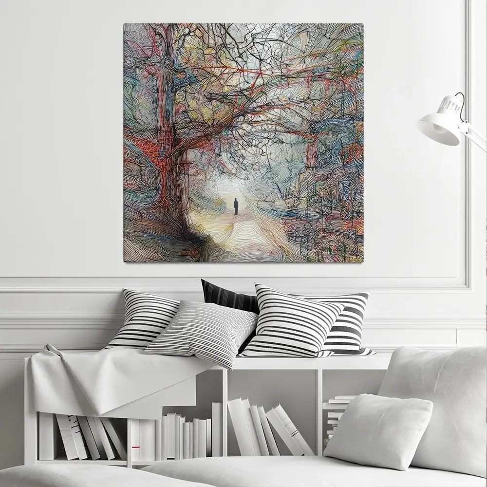 Tangled Forest Square Canvas Print Tangled Forest Square Canvas Print wall art product David Alexander Elder