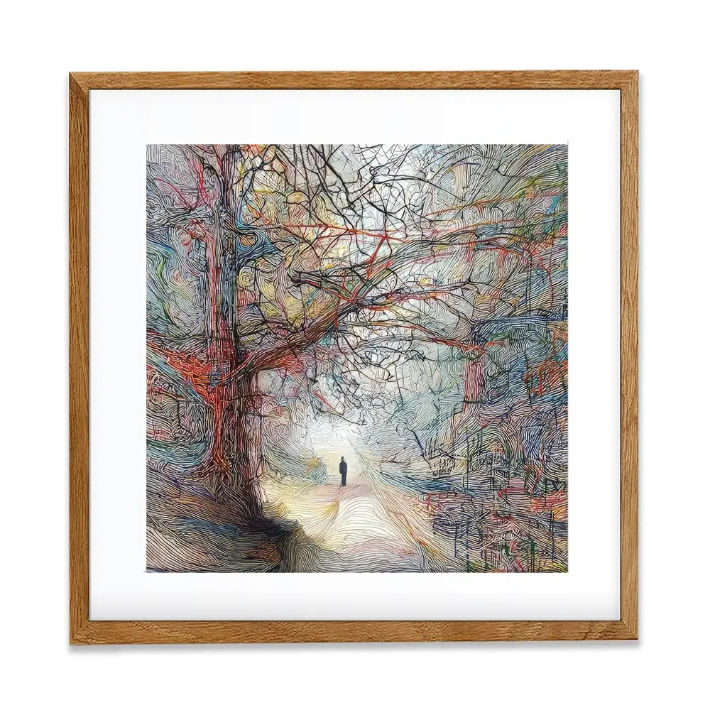 Tangled Forest Square Framed Art Print Tangled Forest Square Framed Art Print wall art product David Alexander Elder