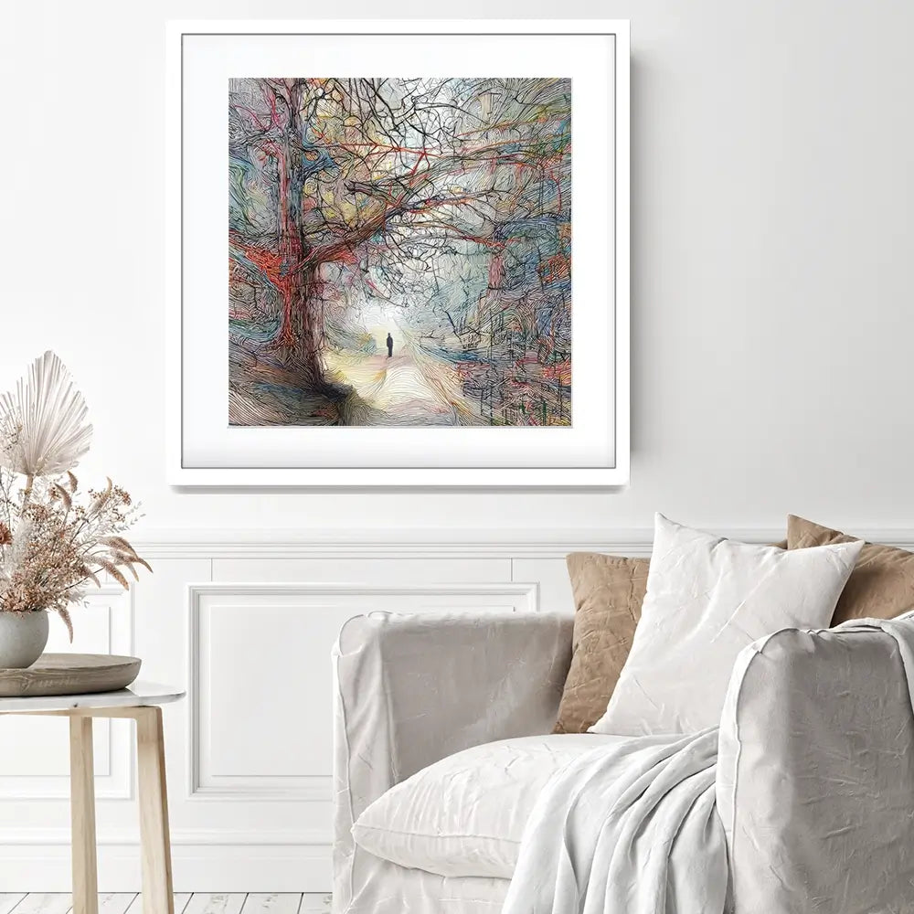 Tangled Forest Square Framed Art Print Tangled Forest Square Framed Art Print wall art product David Alexander Elder