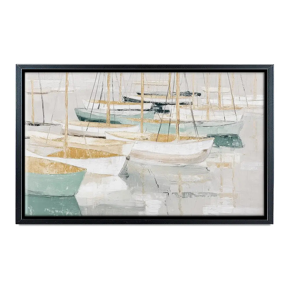 Tangled Mast Harbour Canvas Print Tangled Mast Harbour Canvas Print wall art product Chromatic Storm Studio