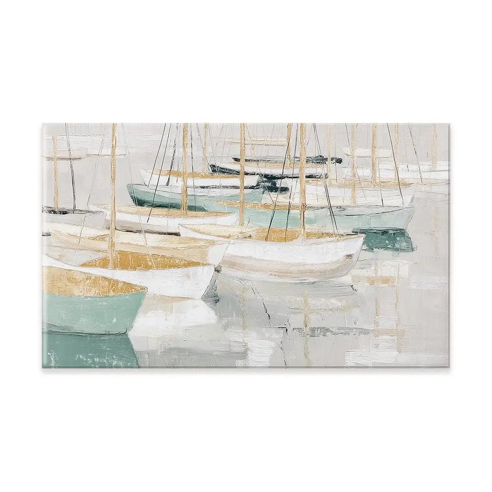 Tangled Mast Harbour Canvas Print Tangled Mast Harbour Canvas Print wall art product Chromatic Storm Studio