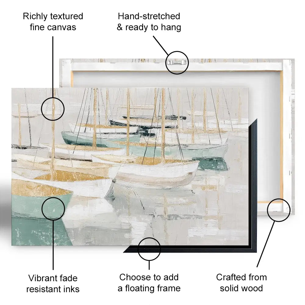 Tangled Mast Harbour Canvas Print Tangled Mast Harbour Canvas Print wall art product Chromatic Storm Studio