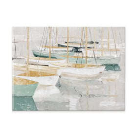 Tangled Mast Harbour Canvas Print Tangled Mast Harbour Canvas Print wall art product Chromatic Storm Studio