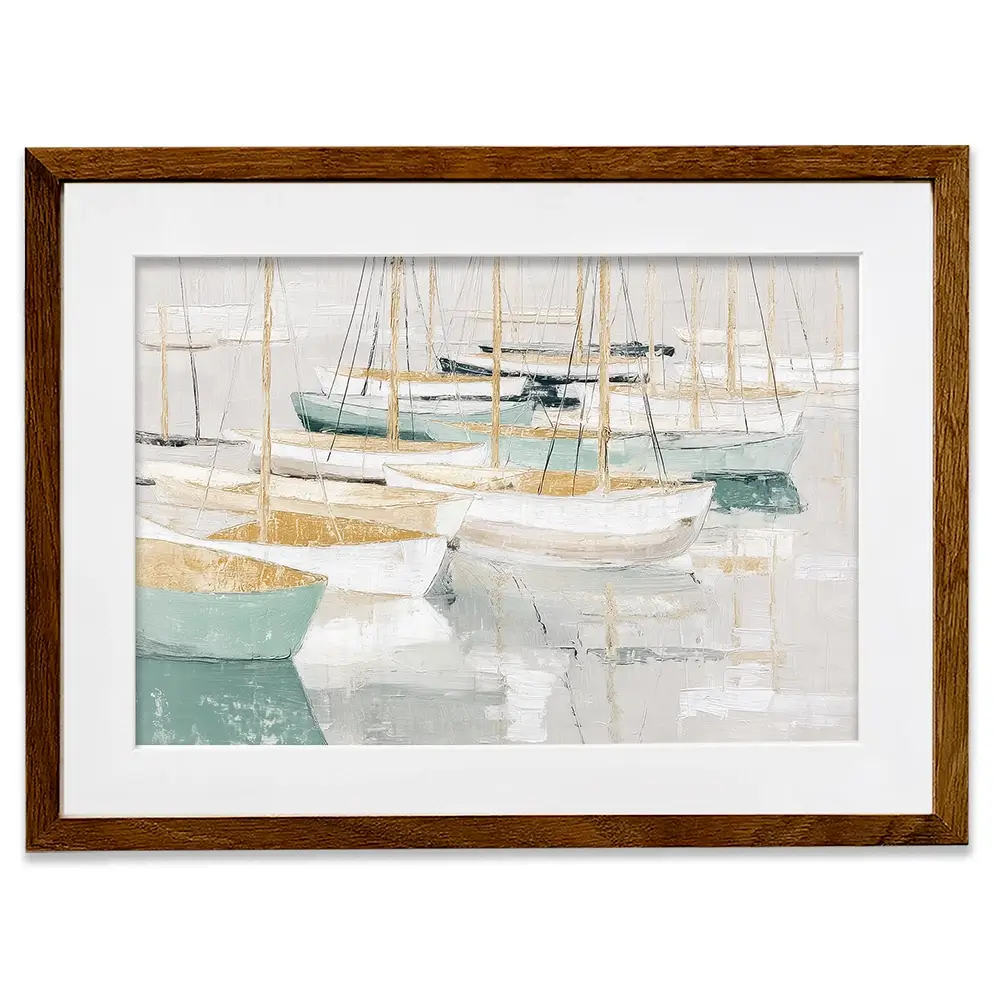 Tangled Mast Harbour Framed Art Print Tangled Mast Harbour Framed Art Print wall art product Chromatic Storm Studio