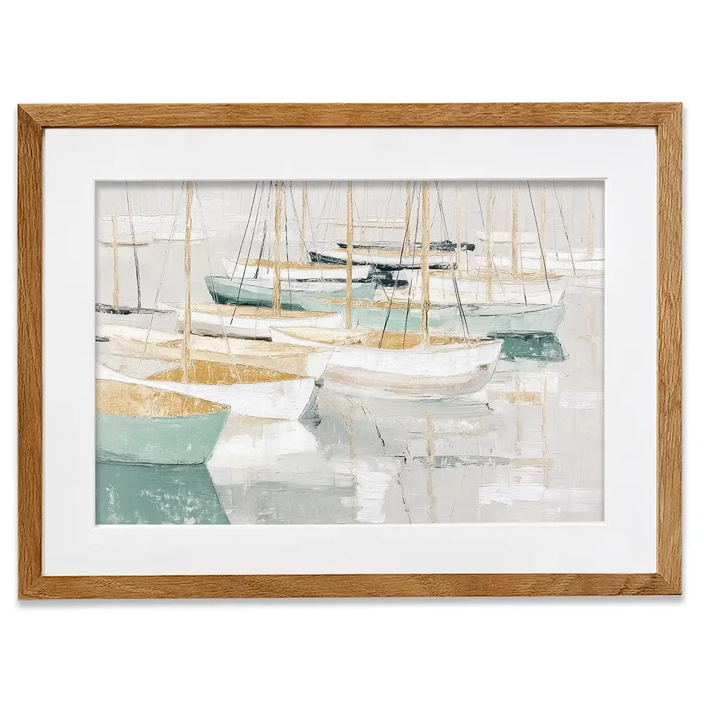 Tangled Mast Harbour Framed Art Print Tangled Mast Harbour Framed Art Print wall art product Chromatic Storm Studio