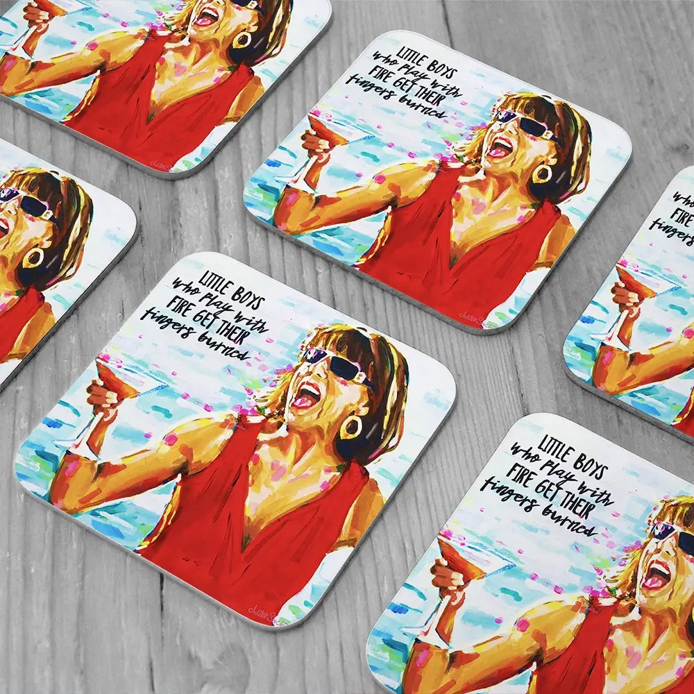 Tanya Mamma Mia Coaster Set Tanya Mamma Mia Coaster Set wall art product Juliet Stockton