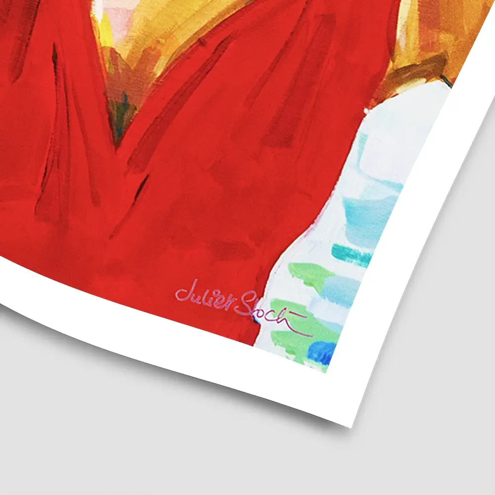 Tanya Mamma Mia Square Art Print Tanya Mamma Mia Square Art Print wall art product Juliet Stockton
