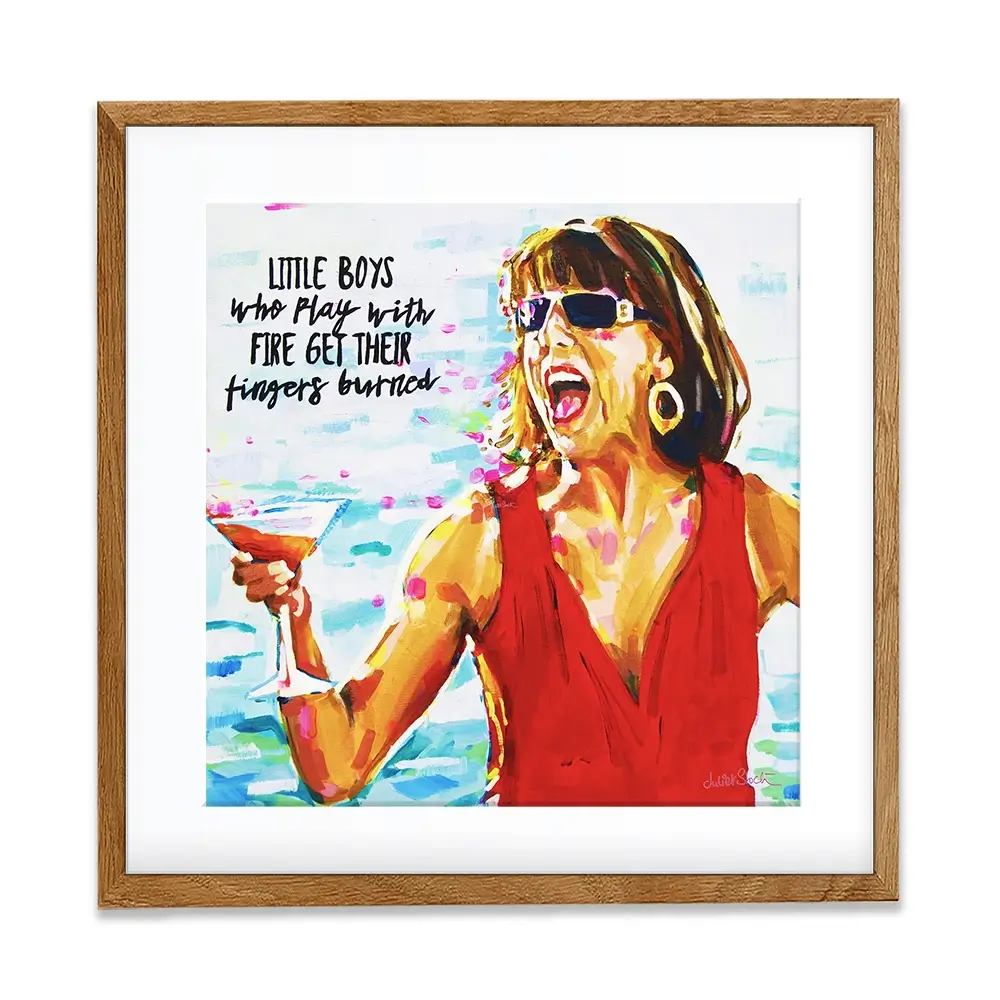 Tanya Mamma Mia Square Framed Art Print Tanya Mamma Mia Square Framed Art Print wall art product Juliet Stockton