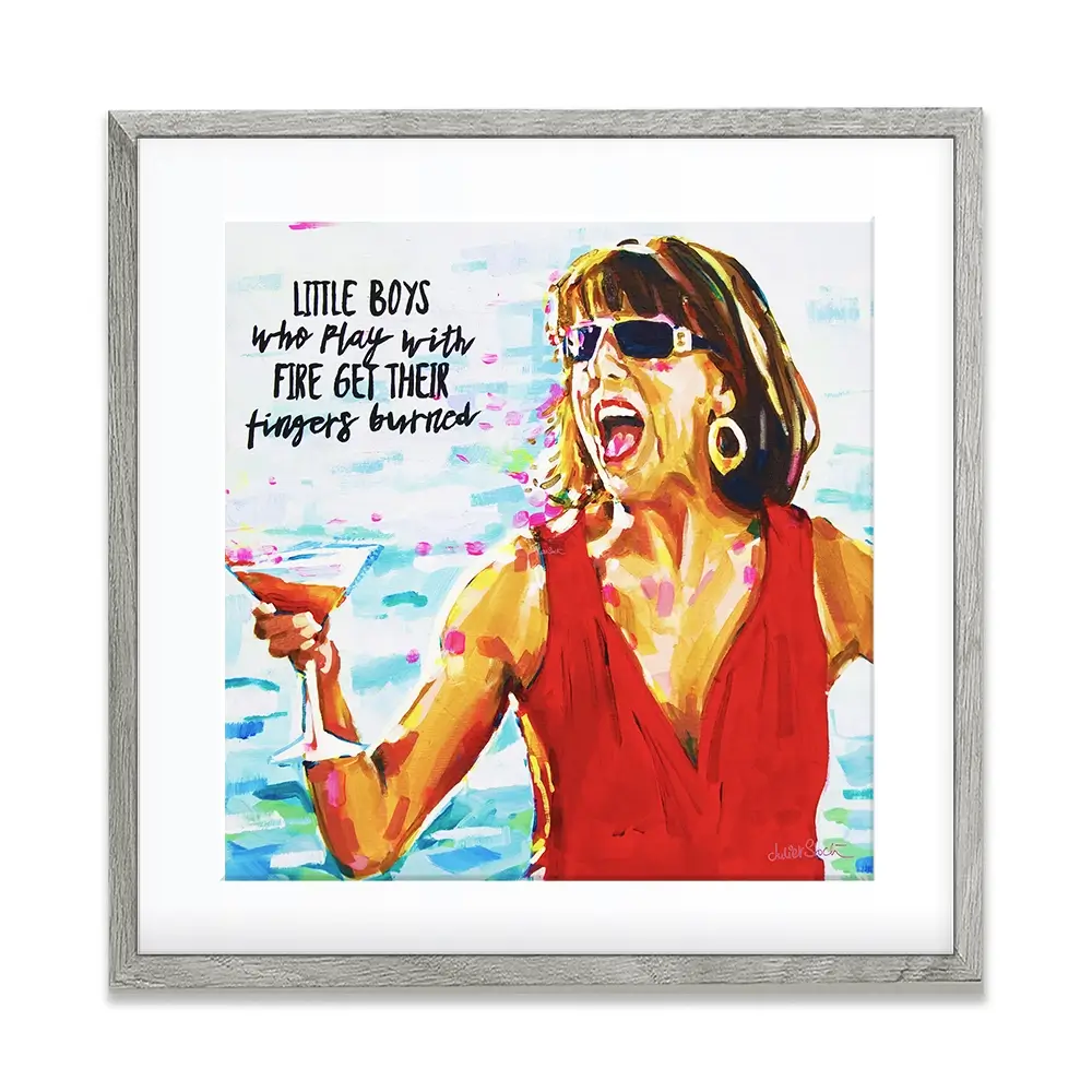 Tanya Mamma Mia Square Framed Art Print Tanya Mamma Mia Square Framed Art Print wall art product Juliet Stockton