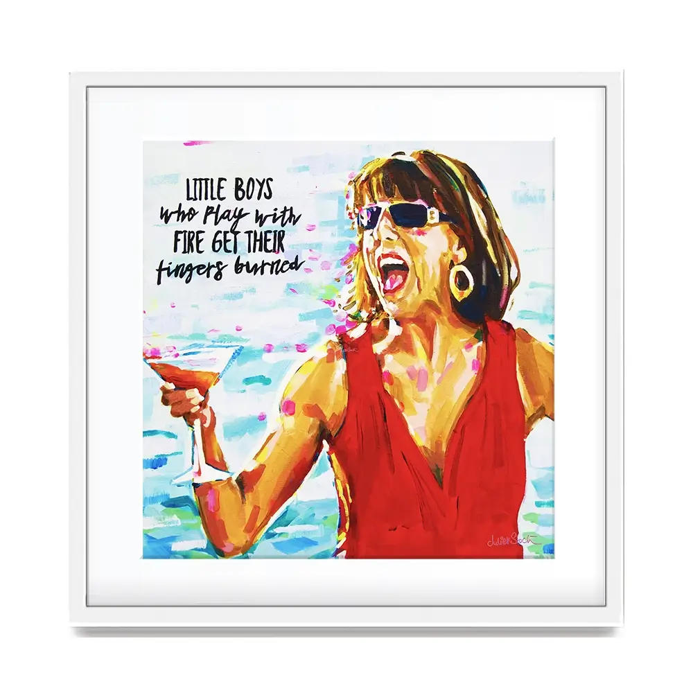 Tanya Mamma Mia Square Framed Art Print Tanya Mamma Mia Square Framed Art Print wall art product Juliet Stockton
