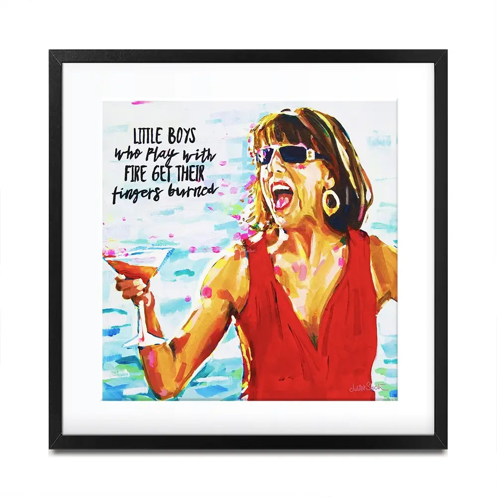 Tanya Mamma Mia Square Framed Art Print Tanya Mamma Mia Square Framed Art Print wall art product Juliet Stockton