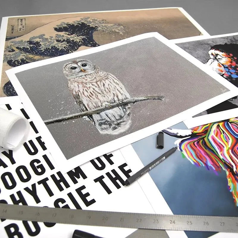 Tawny Owl At Night Art Print Tawny Owl At Night Art Print wall art product Laure Bury