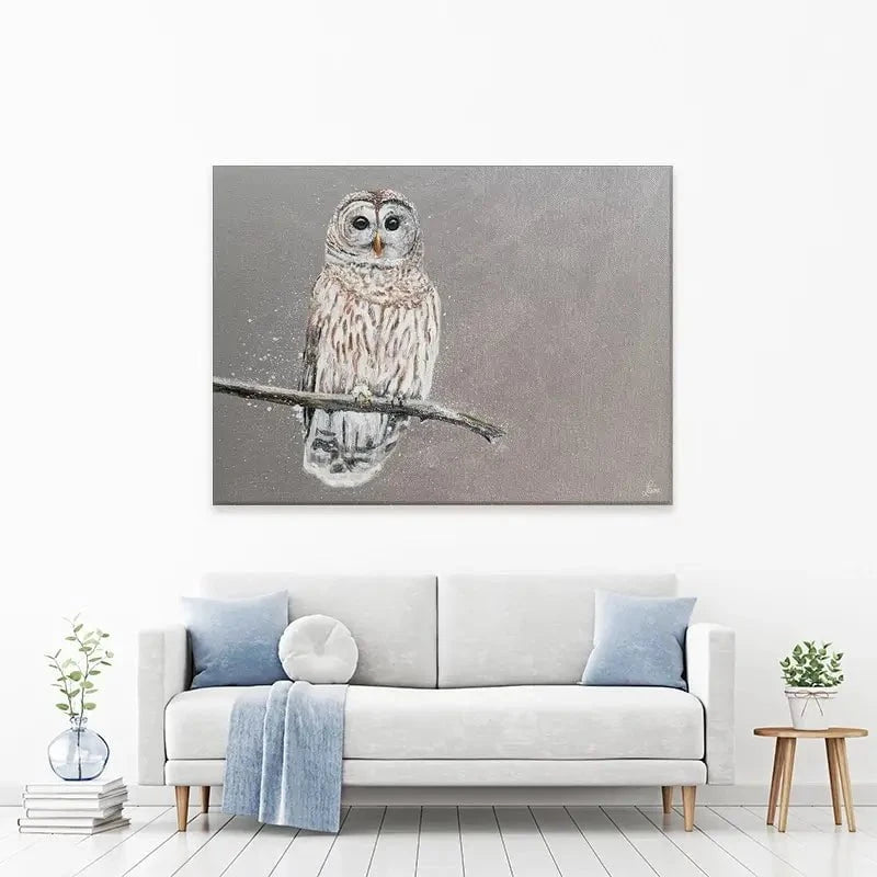 Tawny Owl At Night Canvas Print Tawny Owl At Night Canvas Print wall art product Laure Bury