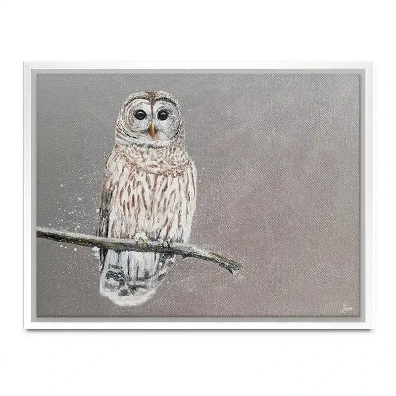 Tawny Owl At Night Canvas Print Tawny Owl At Night Canvas Print wall art product Laure Bury