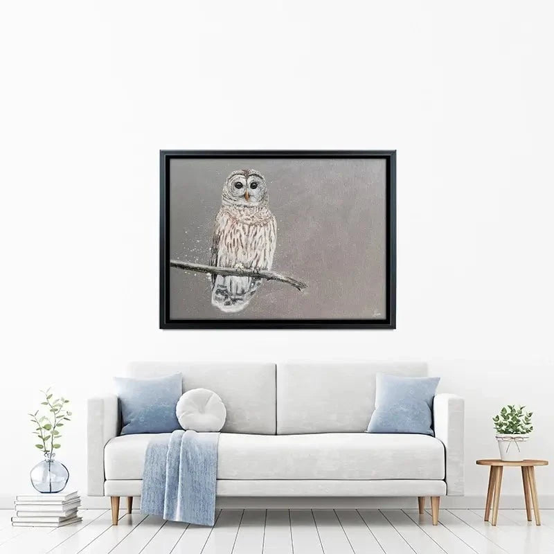 Tawny Owl At Night Canvas Print Tawny Owl At Night Canvas Print wall art product Laure Bury