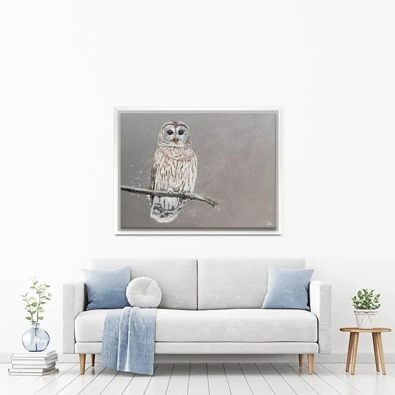 Tawny Owl At Night Canvas Print Tawny Owl At Night Canvas Print wall art product Laure Bury