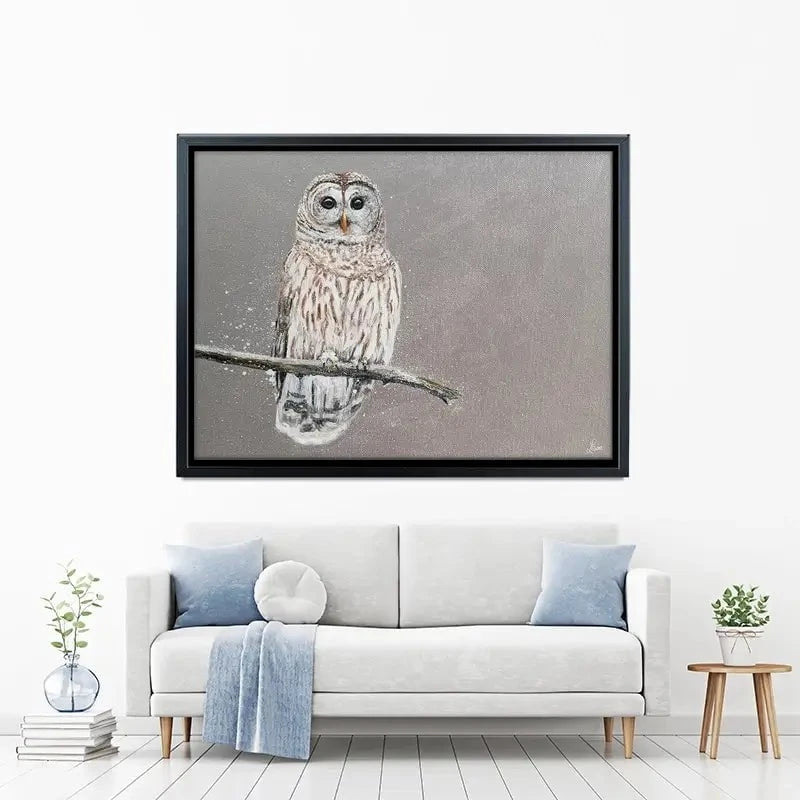 Tawny Owl At Night Canvas Print Tawny Owl At Night Canvas Print wall art product Laure Bury