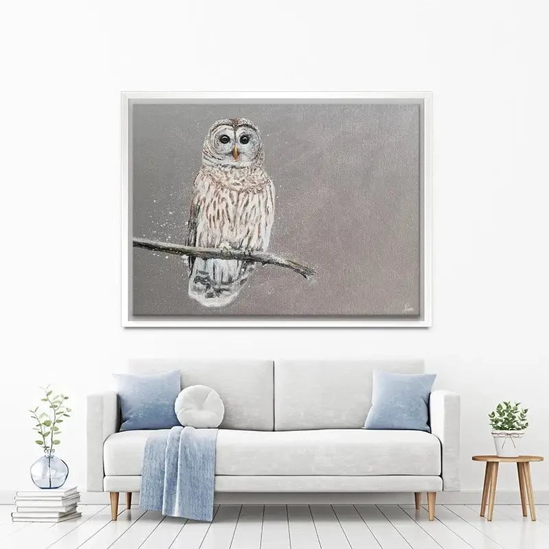 Tawny Owl At Night Canvas Print Tawny Owl At Night Canvas Print wall art product Laure Bury