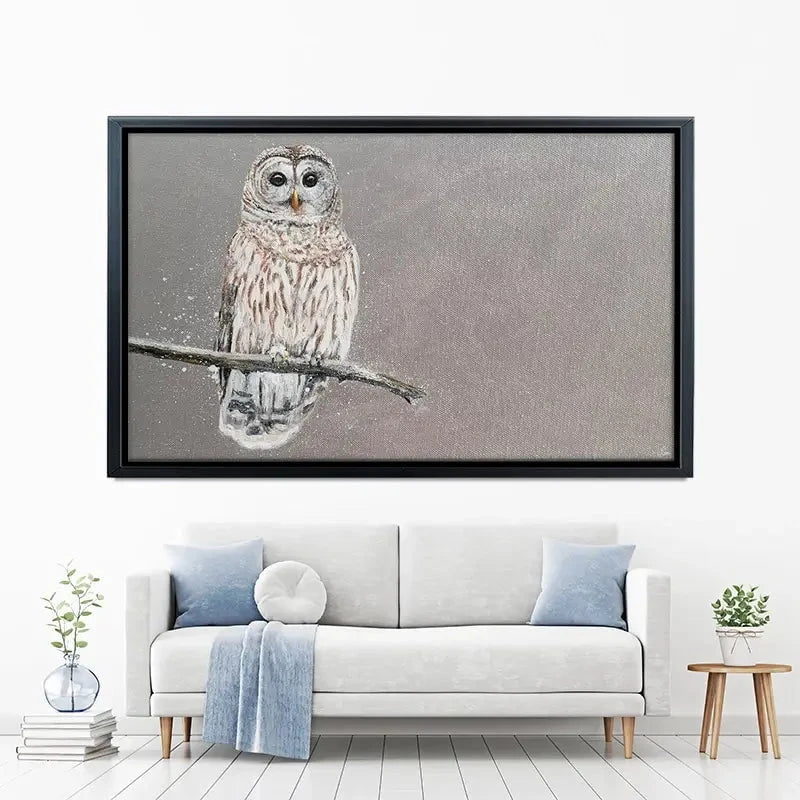 Tawny Owl At Night Canvas Print Tawny Owl At Night Canvas Print wall art product Laure Bury