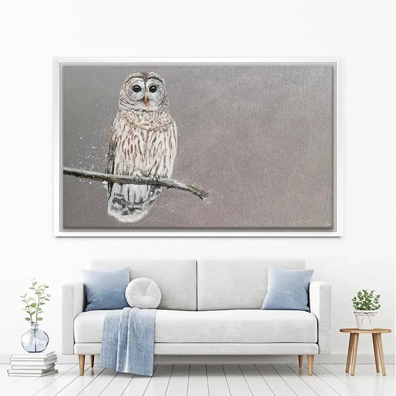 Tawny Owl At Night Canvas Print Tawny Owl At Night Canvas Print wall art product Laure Bury
