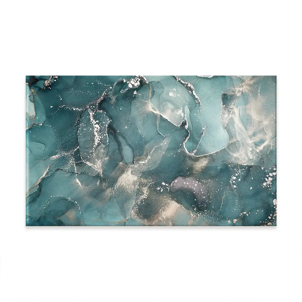 Teal Marble Oversized Canvas Print Teal Marble Oversized Canvas Print wall art product Art Print Shop
