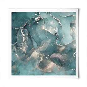 Teal Marble Square Art Print Teal Marble Square Art Print wall art product djero.adlibeshe yahoo.com / Shutterstock