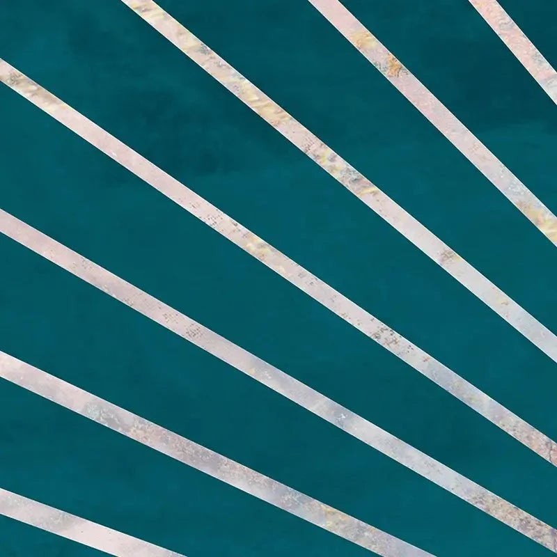 Teal Sunrays Framed Art Print Teal Sunrays Framed Art Print wall art product Sarah Manovski