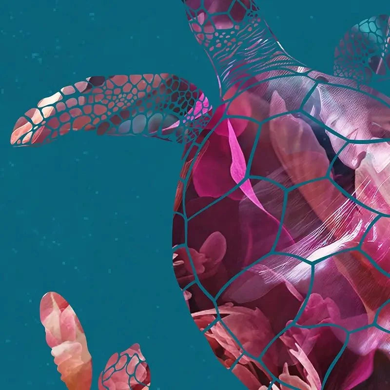 Teal Turtles Framed Art Print Teal Turtles Framed Art Print wall art product Sarah Manovski