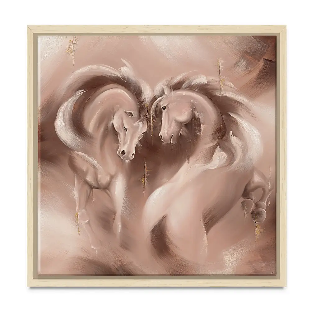 Tender Heart Square Canvas Print Tender Heart Square Canvas Print wall art product Isabella Karolewicz