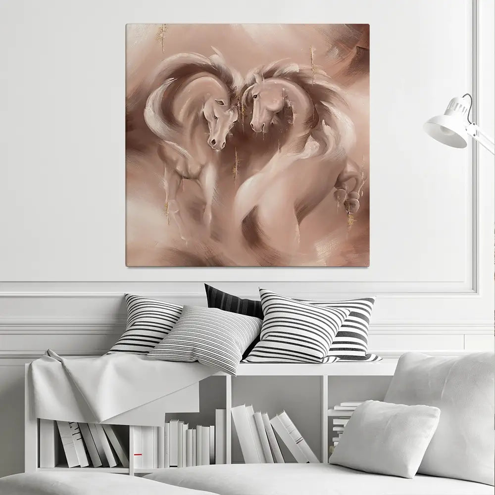 Tender Heart Square Canvas Print Tender Heart Square Canvas Print wall art product Isabella Karolewicz