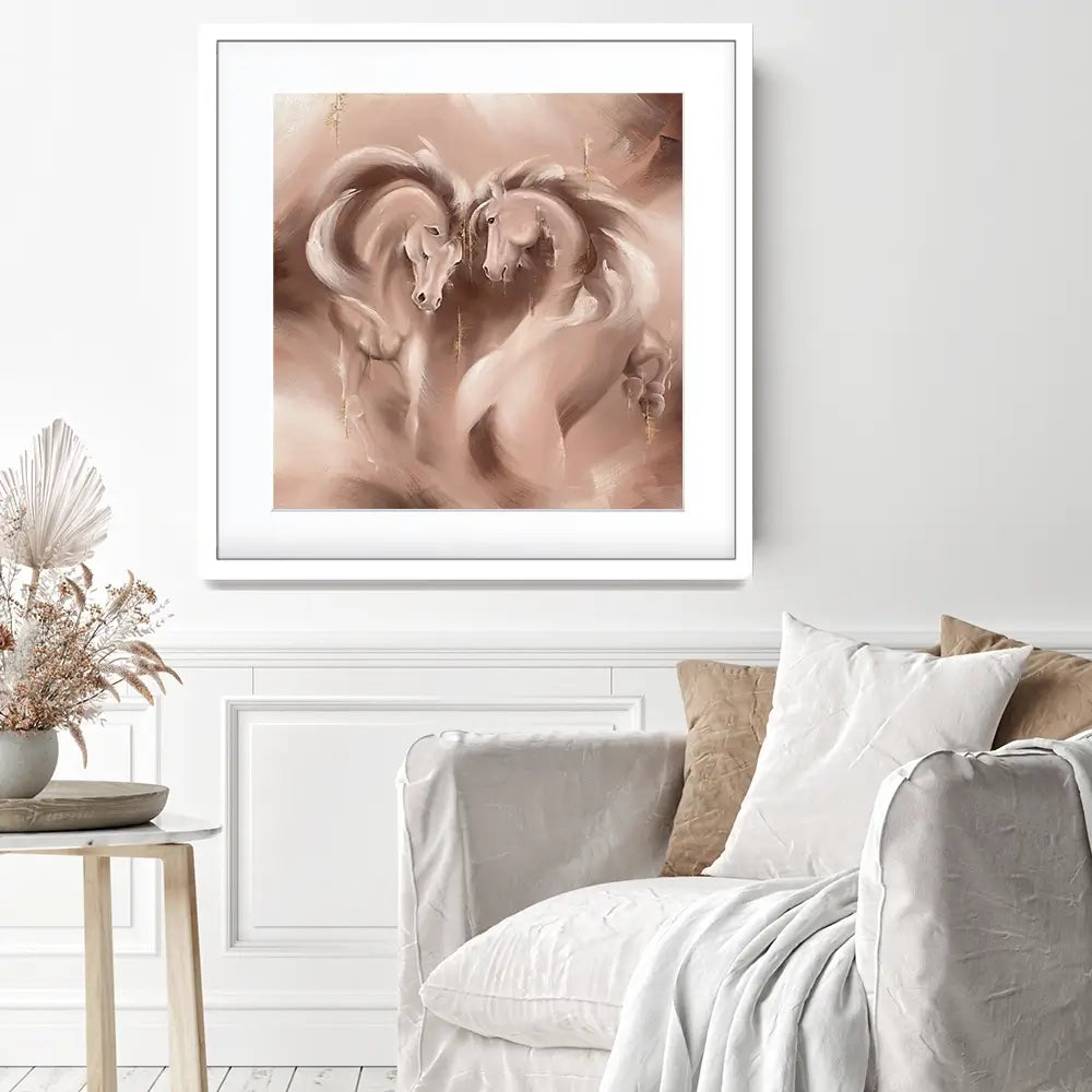 Tender Heart Square Framed Art Print Tender Heart Square Framed Art Print wall art product Isabella Karolewicz
