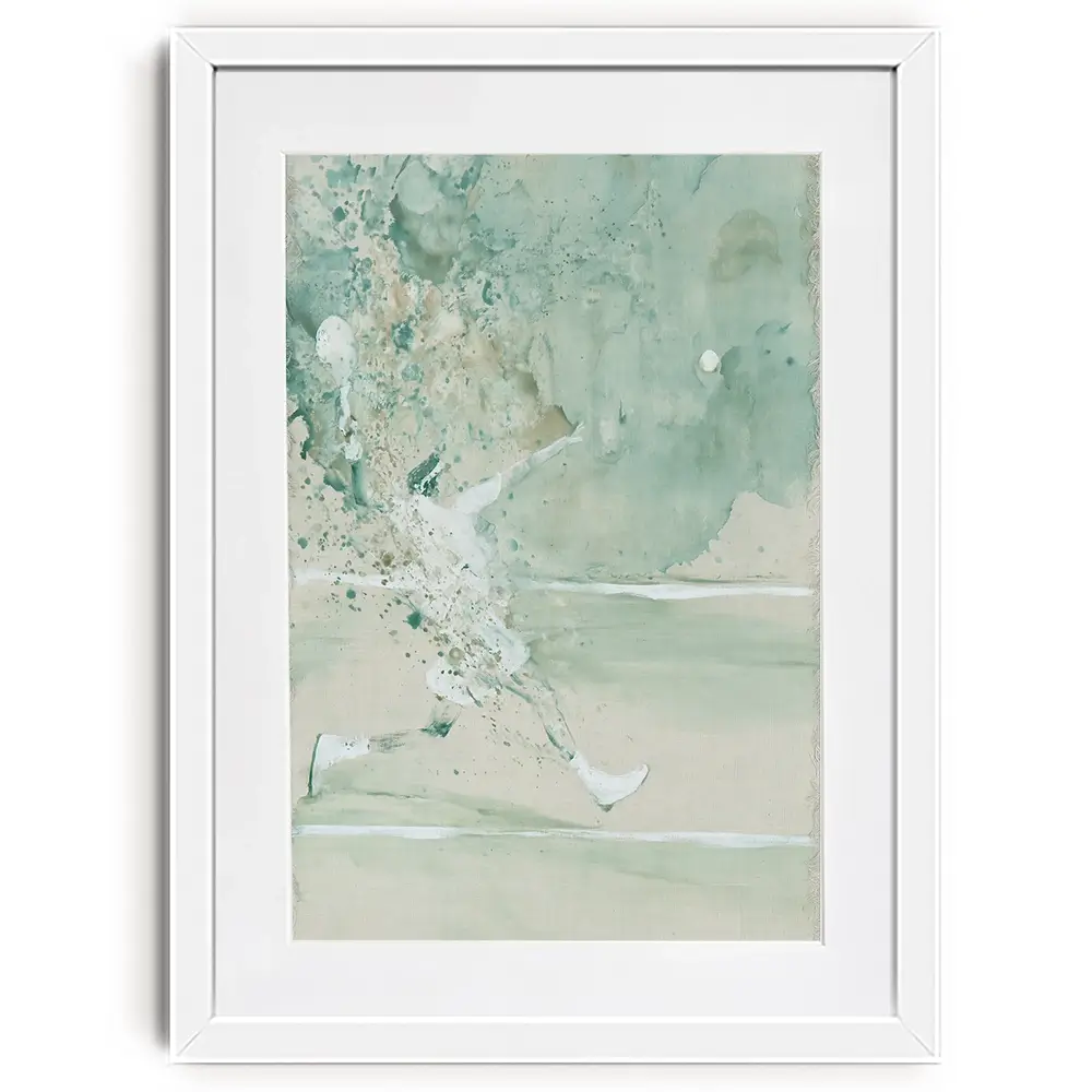 Tennis In Motion Framed Art Print Tennis In Motion Framed Art Print wall art product Chromatic Storm Studio