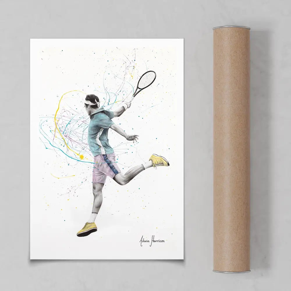 Tennis Player Art Print Tennis Player Art Print wall art product Ashvin Harrison
