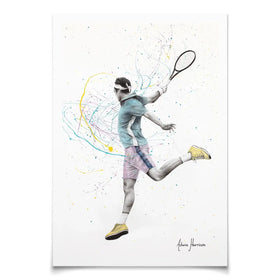 Tennis Player Art Print Tennis Player Art Print wall art product Ashvin Harrison