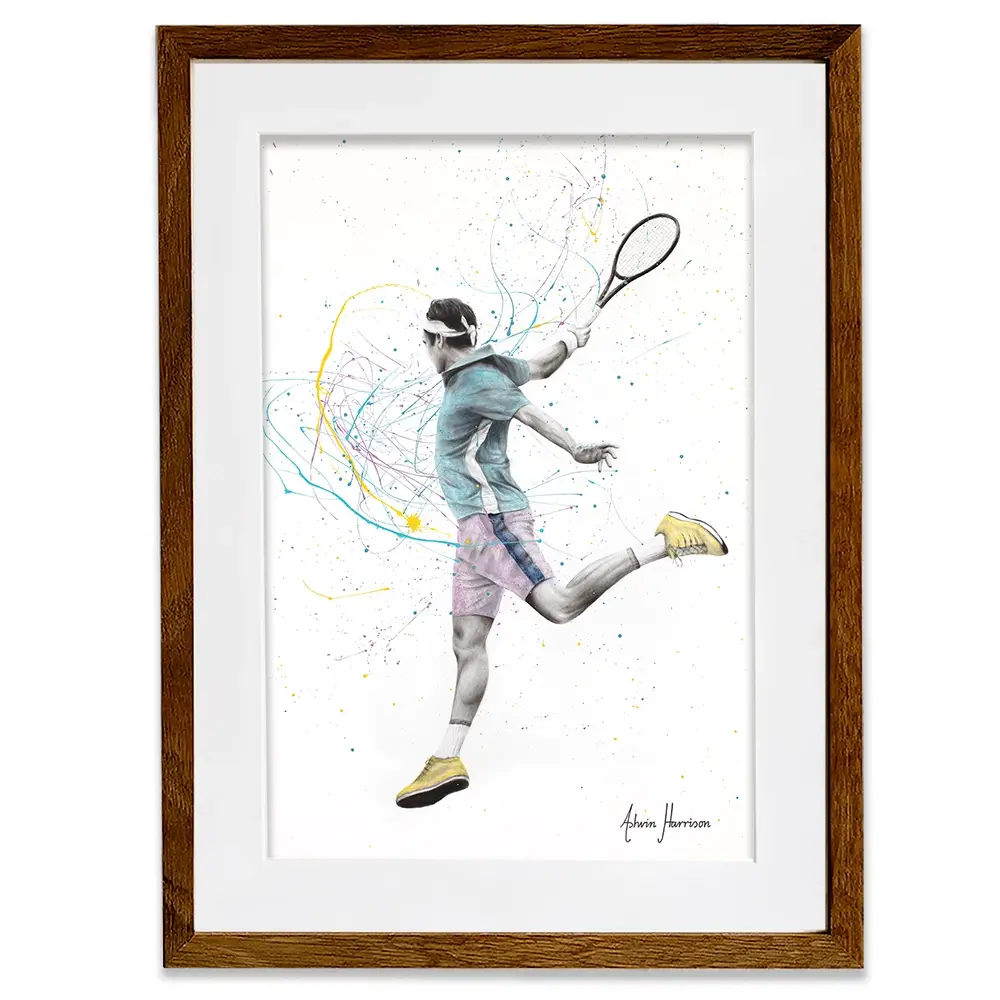 Tennis Player Framed Art Print Tennis Player Framed Art Print wall art product Ashvin Harrison