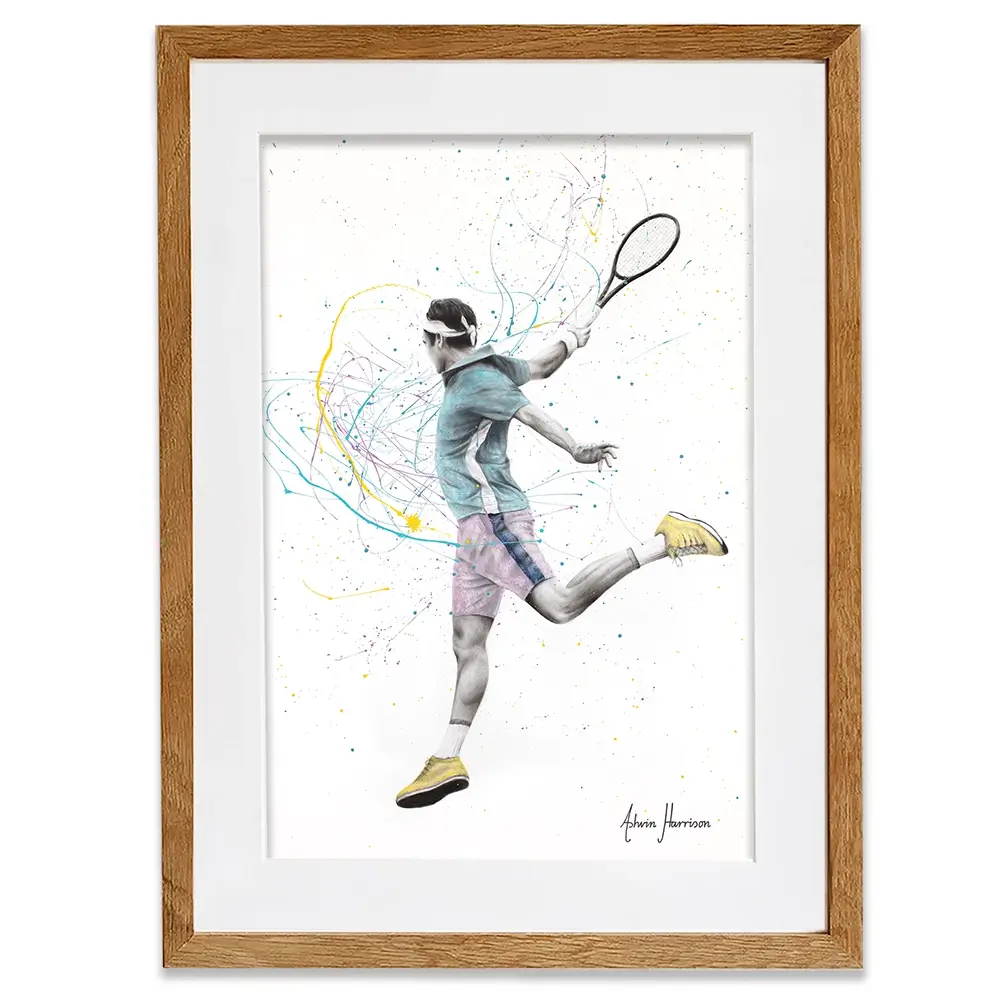 Tennis Player Framed Art Print Tennis Player Framed Art Print wall art product Ashvin Harrison