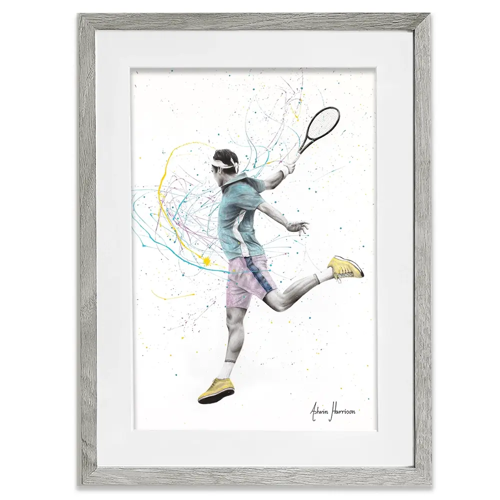 Tennis Player Framed Art Print Tennis Player Framed Art Print wall art product Ashvin Harrison